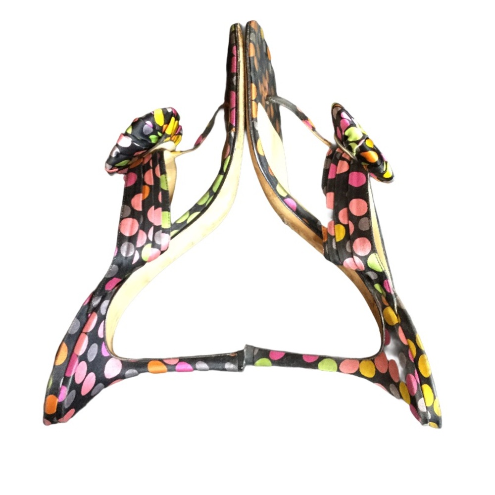 Jimmy Choo polka dot heels sandals size 39 (T85) - Picture 7 of 11